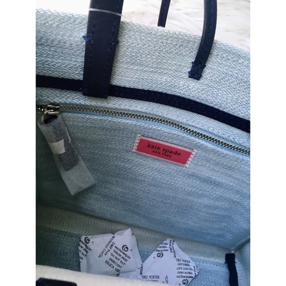 NWT Katespade Sam denim satchel - Picture 10 of 15